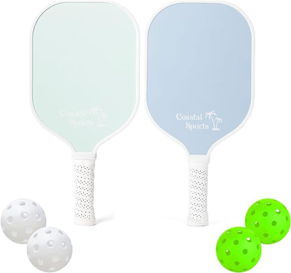 Coastal Sports Pickleball Paddle | Graphite Face & Honeycomb Polymer Core | Premium Grip | Lightweight