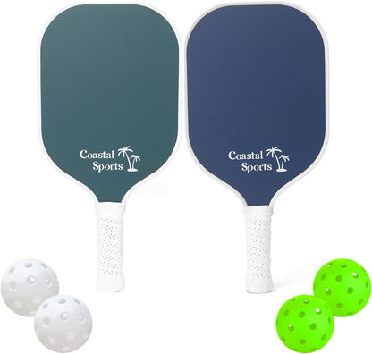 Coastal Sports Pickleball Paddle | Graphite Face & Honeycomb Polymer Core | Premium Grip | Lightweight